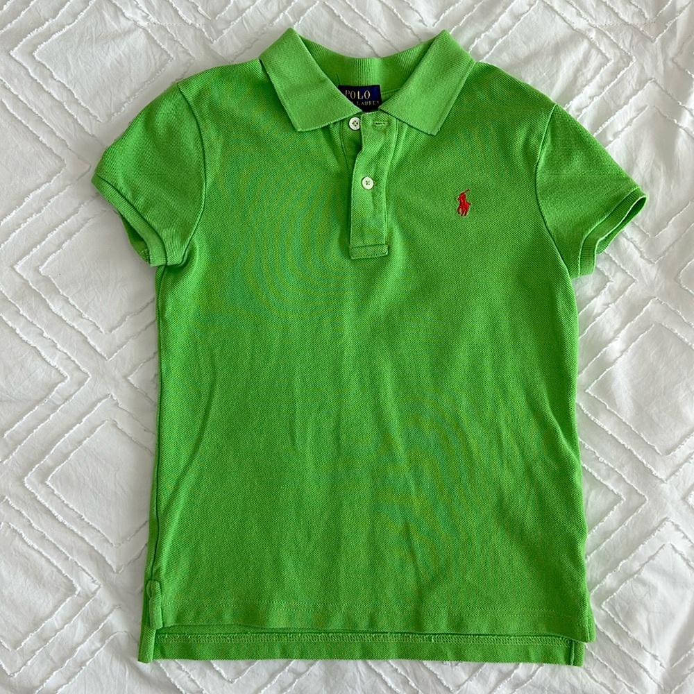 POLO Ralph Lauren - Polo Shirt - Lime Green - M (8-10)